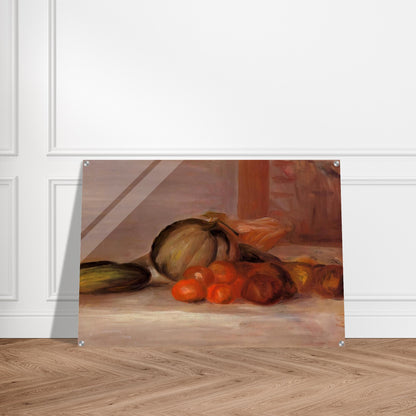 Still Life with Melon - Pierre-Auguste Renoir Acrylic Print - 70x100 cm / 28x40″ inches