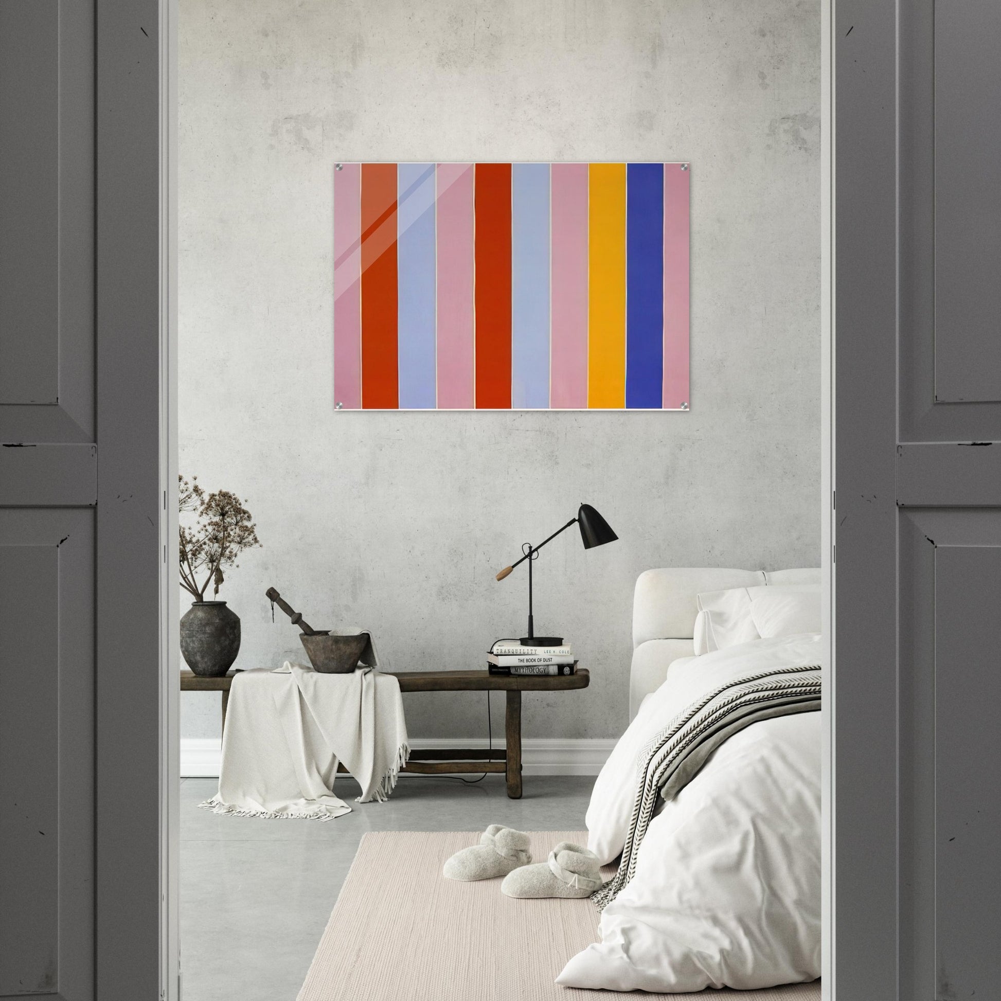 Peeping Wall - 1960 - Gene Davis Acrylic Print - 70x100 cm / 28x40″ inches