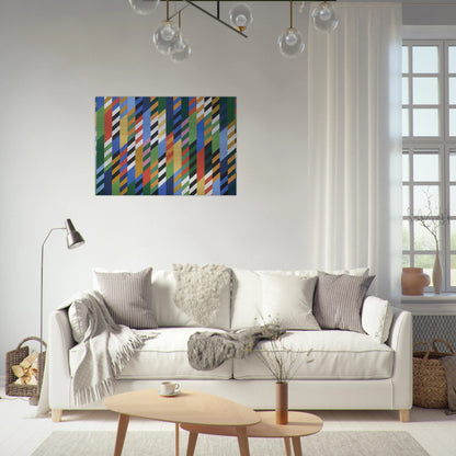 CONVERSATION 1992 - Bridget Riley Brushed Aluminum Print - 70x100 cm / 28x40 inches | Bridget Riley Aluminum Print | Bridget Riley Prints