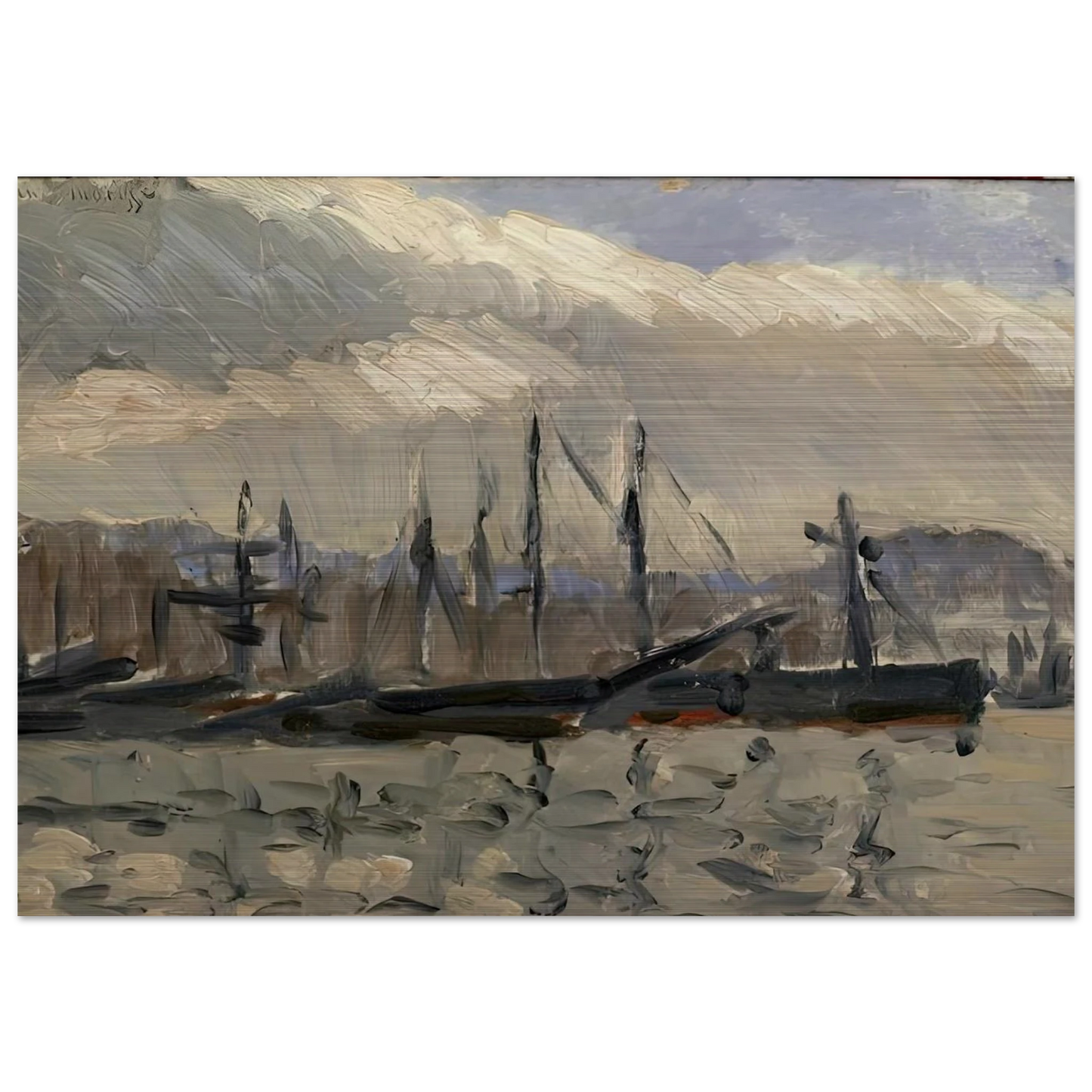 PORT DE CHERBOURG 1918 - Henri Matisse Brushed Aluminum Print - 70x100 cm / 28x40 inches | Henri Matisse Aluminum Print | Henri Matisse Prints