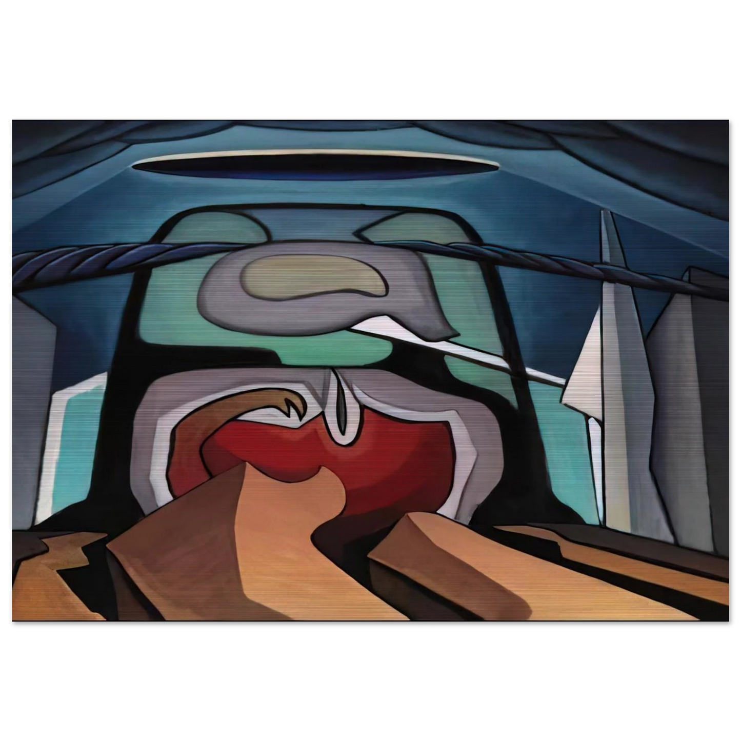 LSH 21 - 1942 - Lawren Harris Brushed Aluminum Print - 70x100 cm / 28x40 inches | Lawren Harris Aluminum Print | Lawren Harris Prints