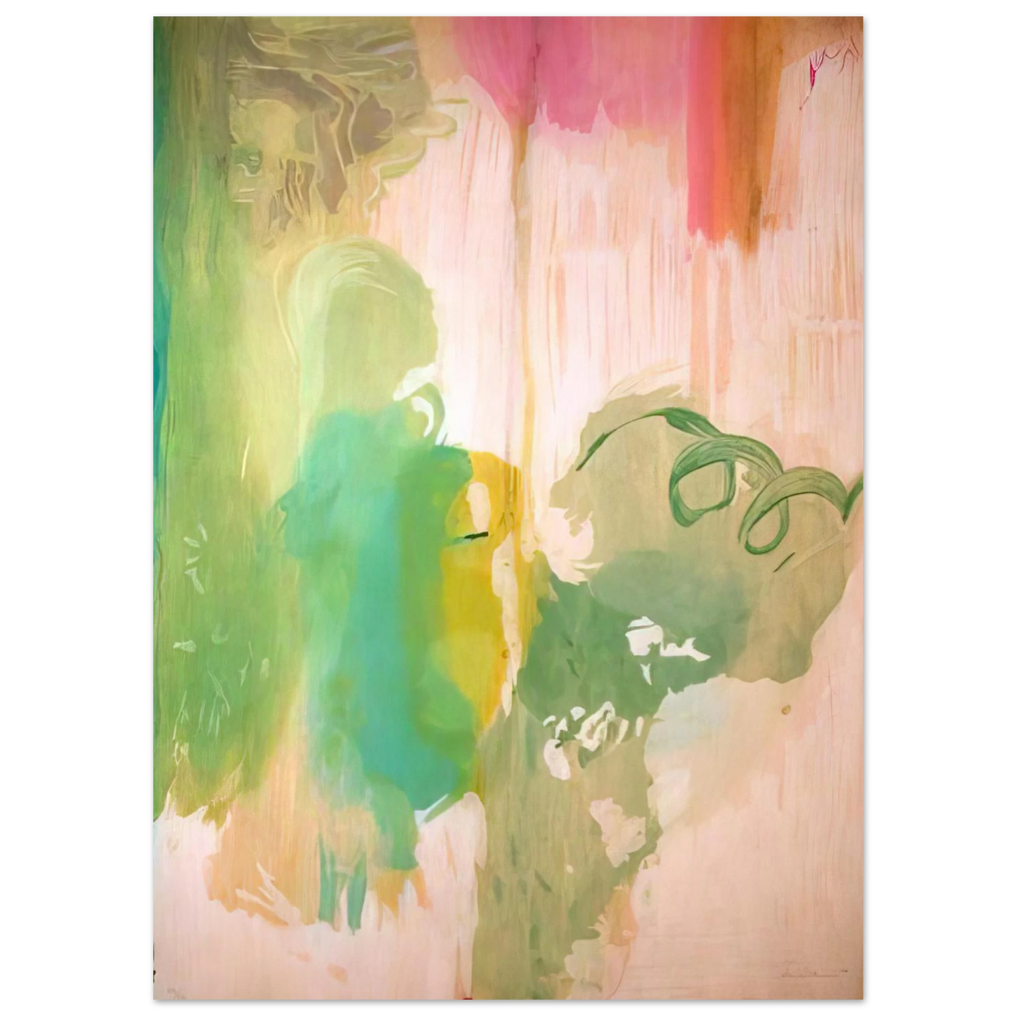 Helen Frankenthaler - Snow Pines - 2004 Wall art - 20x25 cm / 8x10 inches - Fine Art Poster-canvas - -