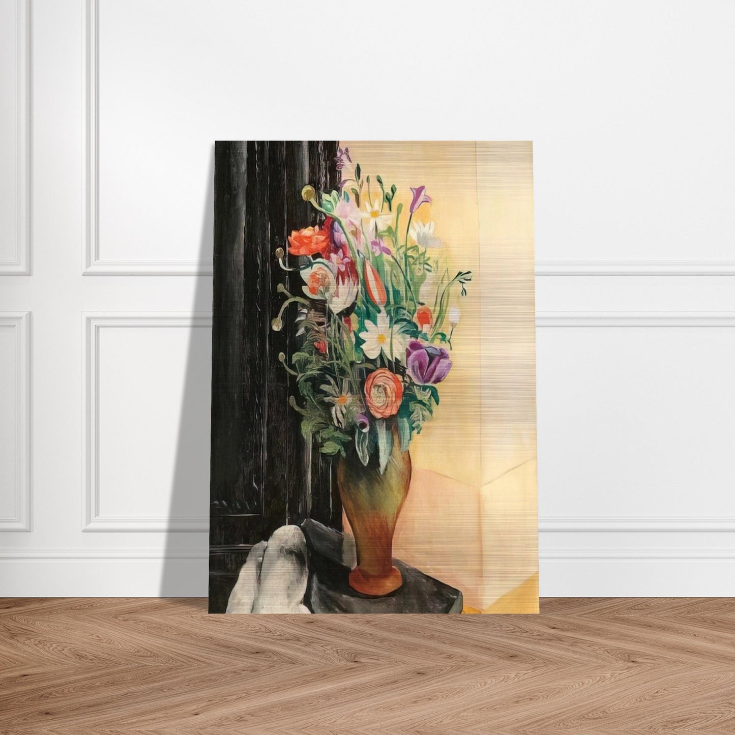 FLOWERS 1919 - Moise Kisling Brushed Aluminum Print - 70x100 cm / 28x40 inches | Moise Kisling Aluminum Print | Moise Kisling Prints