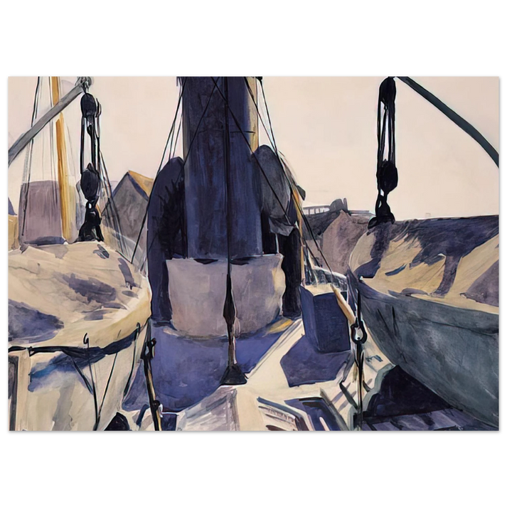Edward Hopper - Funnel of Trawler Fine Art Poster