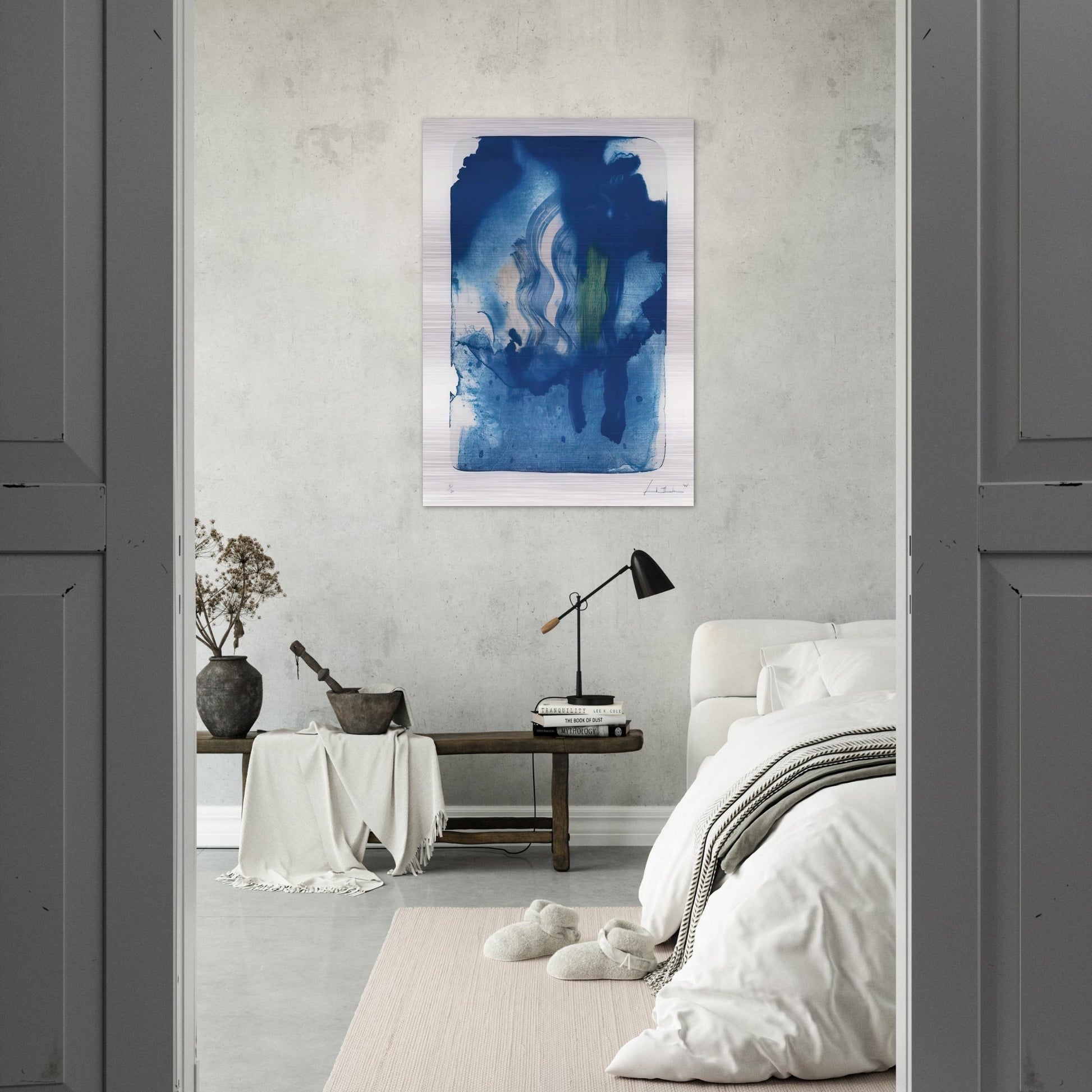 Reflections V - 1995 - Helen Frankenthaler Brushed Aluminum Print - 70x100 cm / 28x40 inches | Helen Frankenthaler Aluminum Print | Helen Frankenthaler Prints