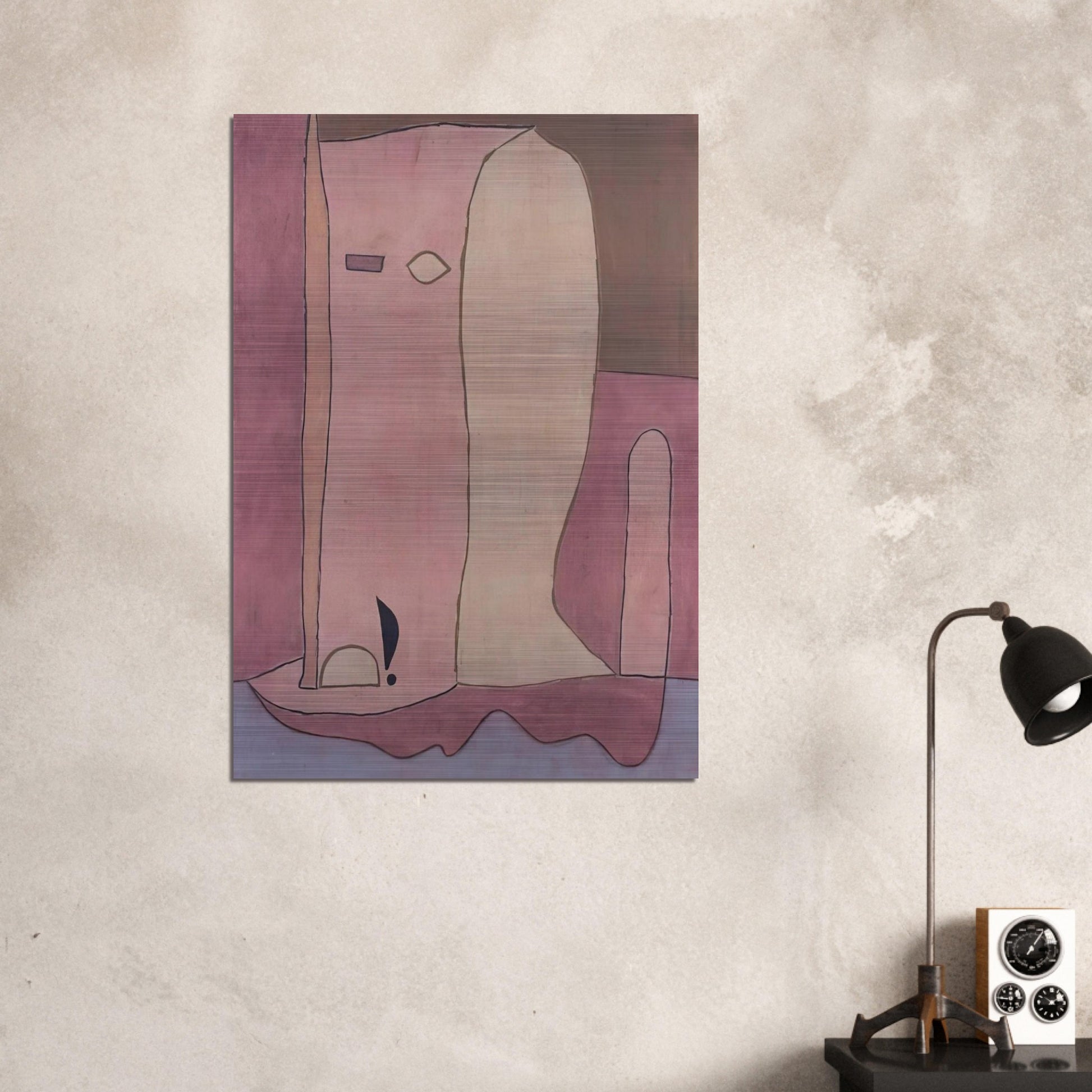 GARDEN FIGURE 1940 - Paul Klee Brushed Aluminum Print - 70x100 cm / 28x40 inches | Paul Klee Aluminum Print | Paul Klee Prints