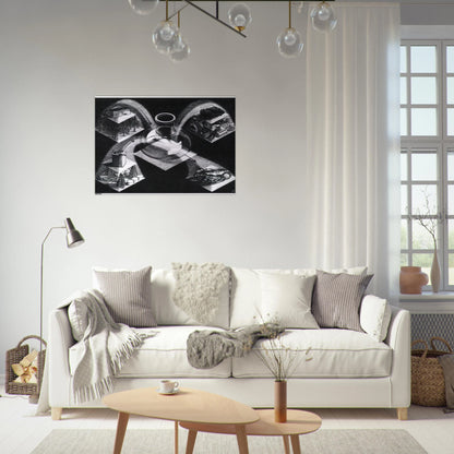 SYNTHESIS - MC Escher Brushed Aluminum Print - 70x100 cm / 28x40 inches | MC Escher Aluminum Print | MC Escher Prints