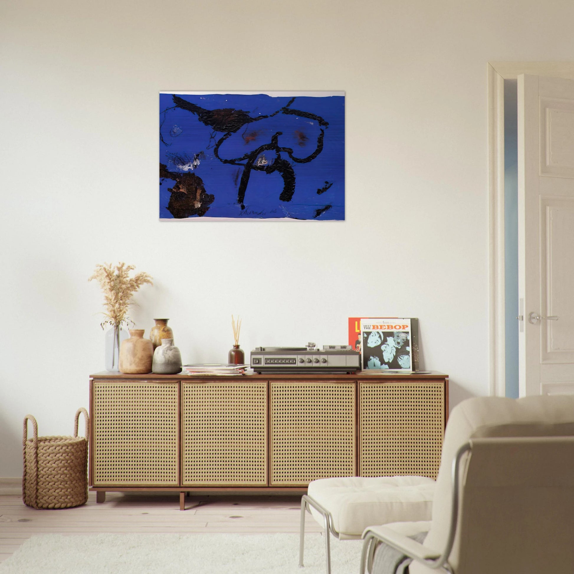 G-3 - 1982 - Emil Schumacher Brushed Aluminum Print - 70x100 cm / 28x40 inches | Emil Schumacher Aluminum Print | Emil Schumacher Prints