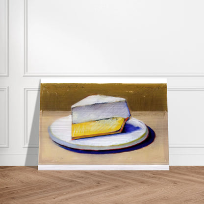 Lemon Meringue Pie - 1964 - Wayne Thiebaud Brushed Aluminum Print - 70x100 cm / 28x40 inches | Wayne Thiebaud Aluminum Print | Wayne Thiebaud Prints