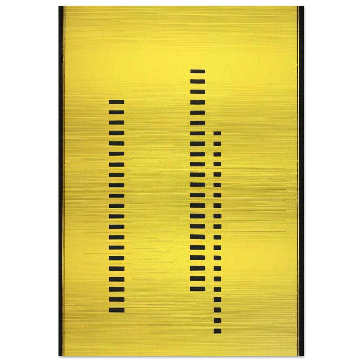 SKYSCRAPERS ON TRANSPARENT YELLOW 1929 - Josef Albers Brushed Aluminum Print - 70x100 cm / 28x40 inches | Josef Albers Aluminum Print | Josef Albers Prints