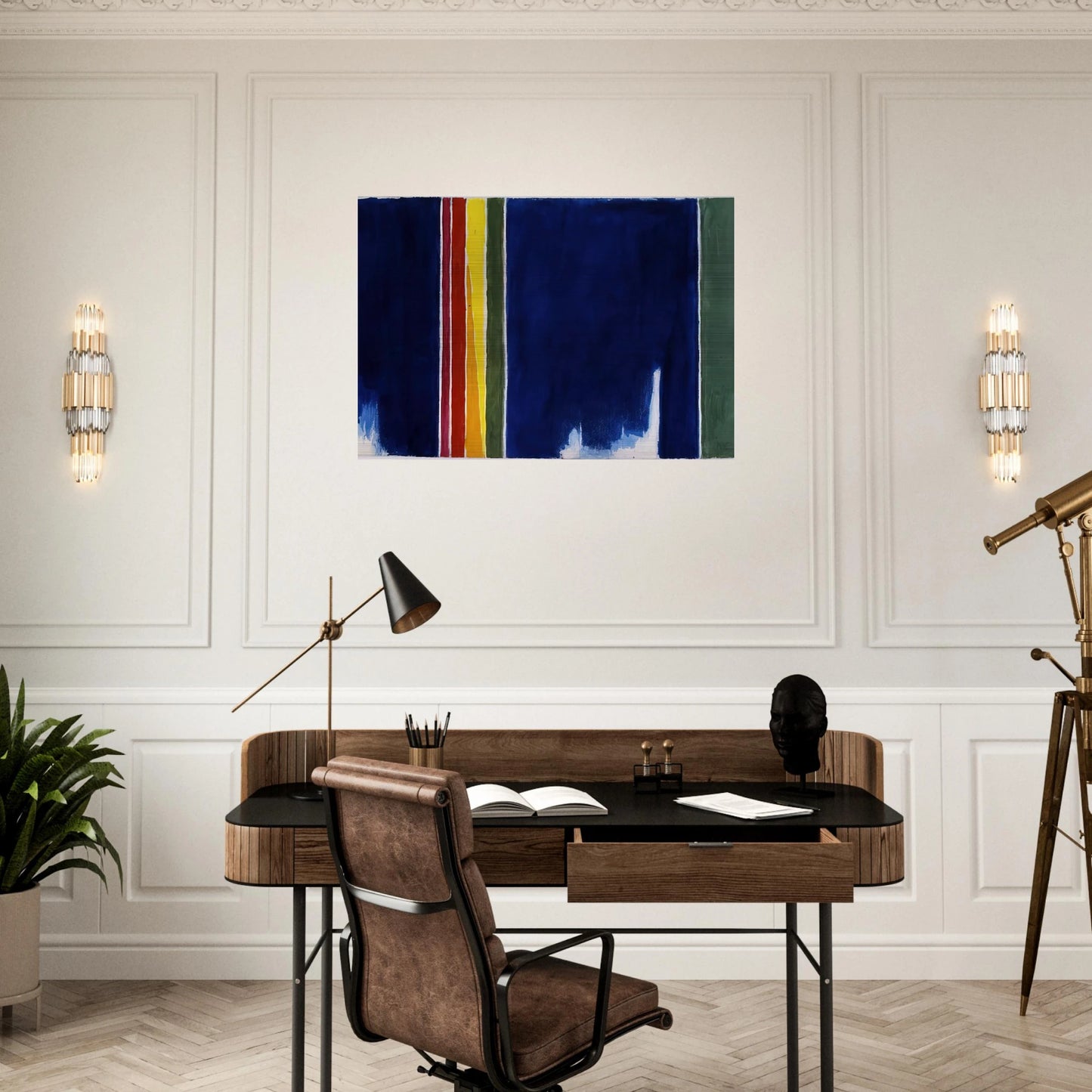 ATMOSPHERIC EFFECTS I 1970 - Alma Woodsey Thomas Brushed Aluminum Print - 70x100 cm / 28x40 inches | Alma Woodsey Thomas Aluminum Print | Alma Woodsey Thomas Prints