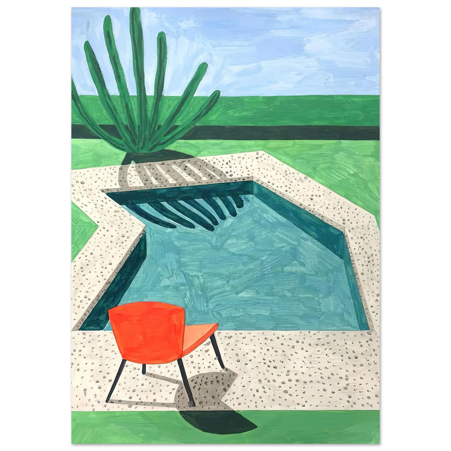 David Hockney - David Hockney Wall art - 15x20 cm / 6x8 inches - Fine Art Poster-canvas - -