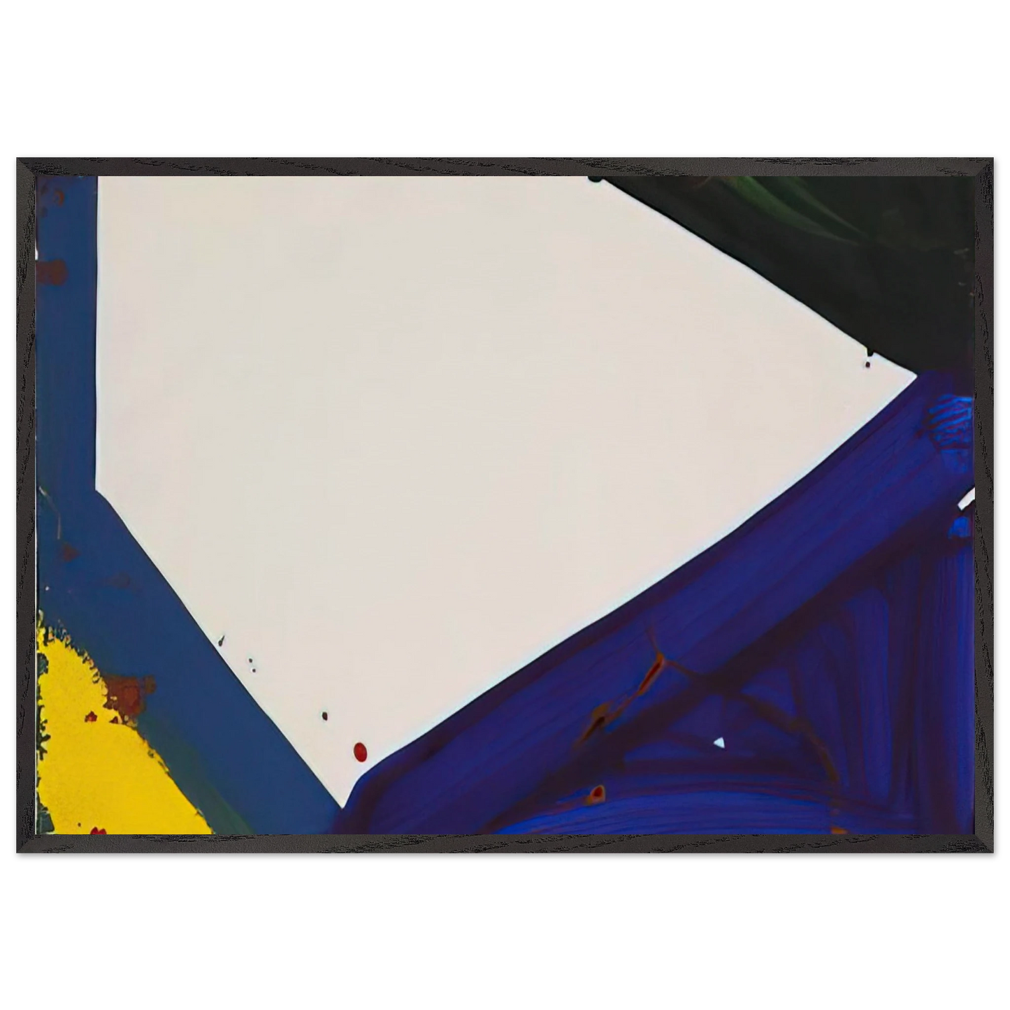 Untitled  Edge  - Sam Francis 70x100 cm / 28x40 inches Framed Art Print – Black Wooden Frame