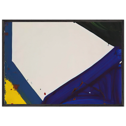 Untitled  Edge  - Sam Francis 70x100 cm / 28x40 inches Framed Art Print – Black Wooden Frame