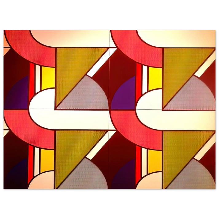Roy Lichtenstein - MODULAR PAINTING WITH FOUR PANELS 2 1969  75x100 cm / 30x40inches Fine Art Poster