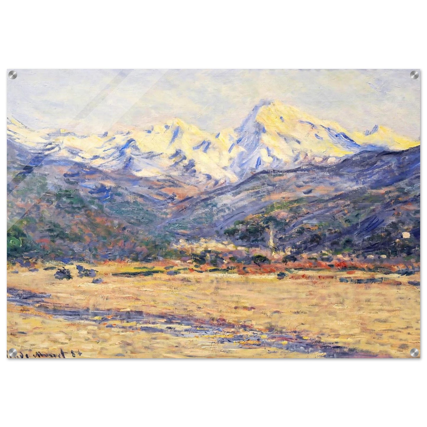 The Valley of the Nervia - claude monet Acrylic Print - 70x100 cm / 28x40″ inches