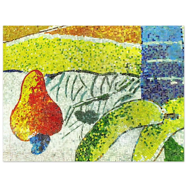 Aldemir Martins - Caju e Bananas - NaÃ¯ve Art Primitivism  75x100 cm / 30x40inches Fine Art Poster