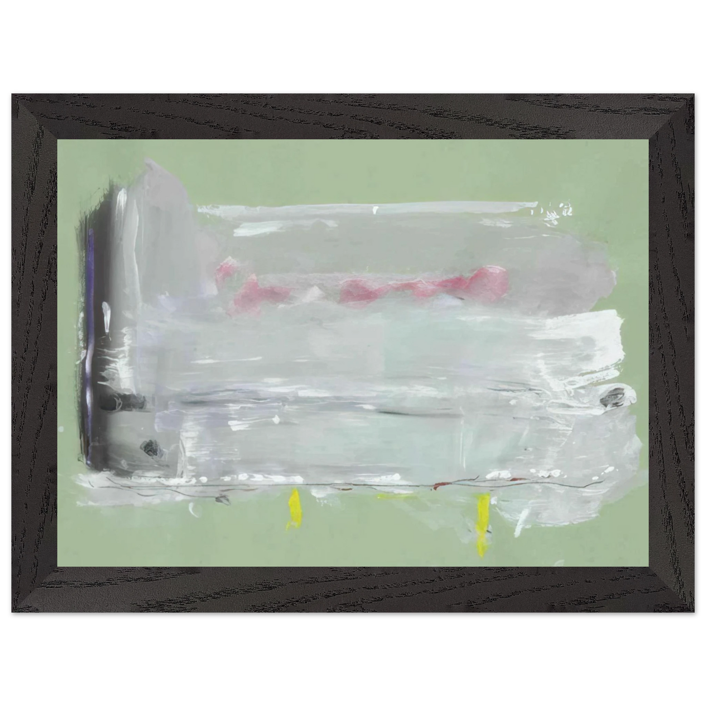 Helen Frankenthaler - Untitled - 1984 Wall art - 60x80 cm / 24x32 inches - Premium Wooden Framed Poster With Fine Art Paper-canvas - Wood frame