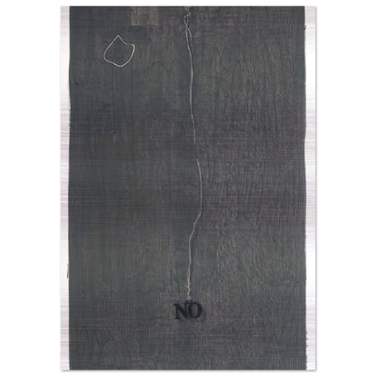 NO 1969 - Jasper Johns Brushed Aluminum Print - 70x100 cm / 28x40 inches | Jasper Johns Aluminum Print | Jasper Johns Prints
