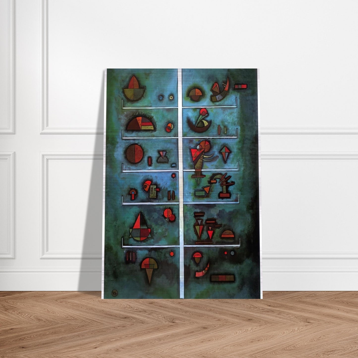 STOREYS 1929 - Wassily Kandinsky Brushed Aluminum Print - 70x100 cm / 28x40 inches | Wassily Kandinsky Aluminum Print | Wassily Kandinsky Prints