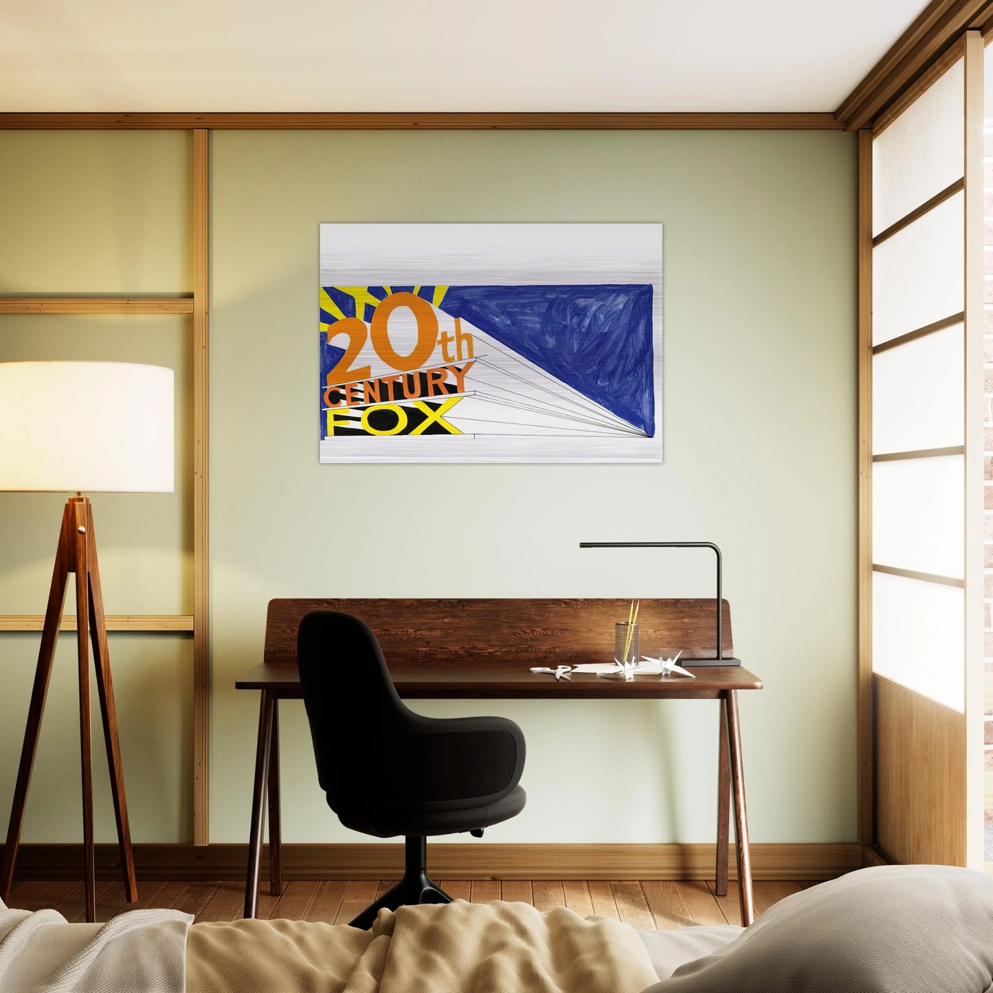 TRADEMARK 5 1962 - Edward Ruscha Brushed Aluminum Print - 70x100 cm / 28x40 inches | Edward Ruscha Aluminum Print | Edward Ruscha Prints