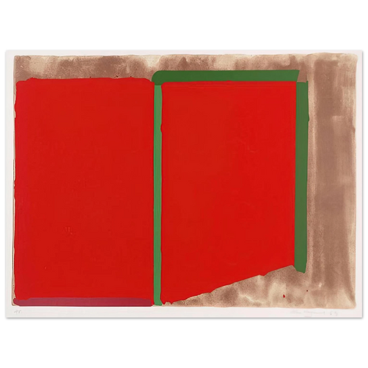 John Hoyland - Reds, Greens - 1969  75x100 cm / 30x40inches Fine Art Poster