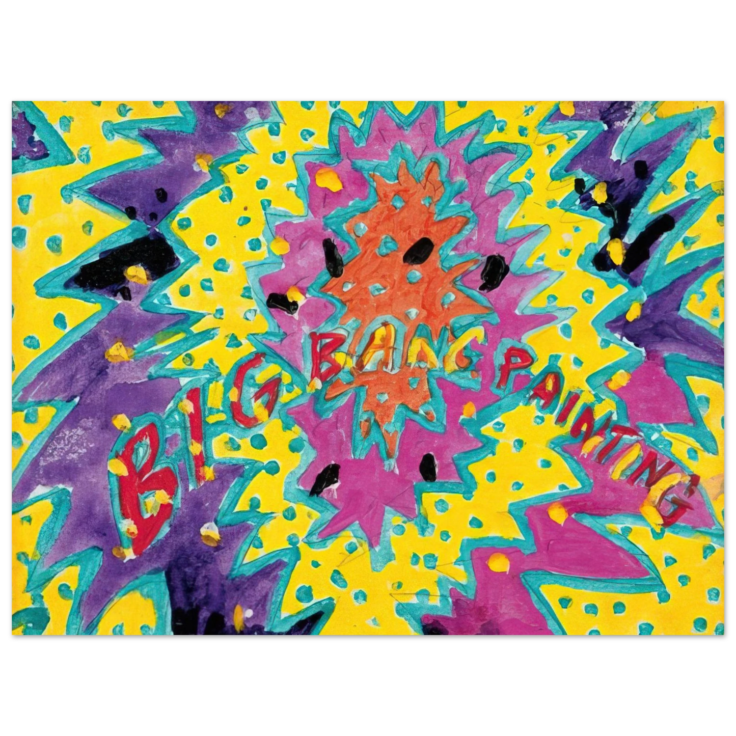 Paul Thek - Big Bang Painting - 1988  75x100 cm / 30x40inches Fine Art Poster