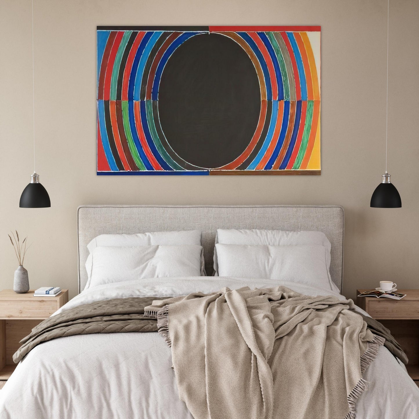 Composition V - Abstract Art - S. H. Raza Art Prints - 100x150 cm / 40x60″ inches | S. H. Raza Poster | S. H. Raza Prints