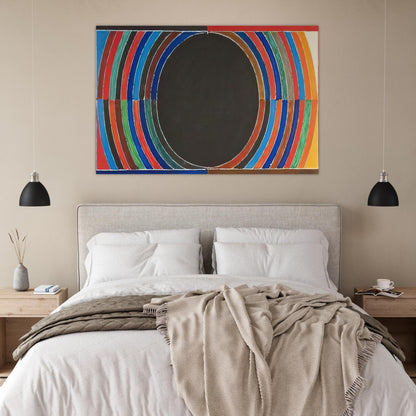 Composition V - Abstract Art - S. H. Raza Art Prints - 100x150 cm / 40x60″ inches | S. H. Raza Poster | S. H. Raza Prints