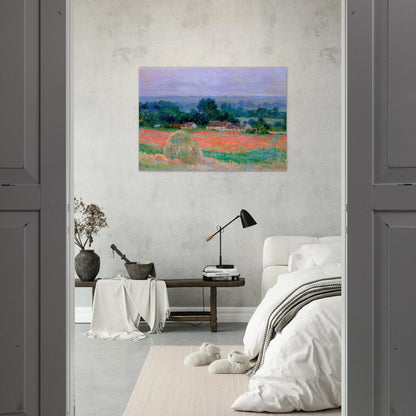 Haystack at Giverny - claude monet Brushed Aluminum Print - 70x100 cm / 28x40 inches | claude monet Aluminum Print | claude monet Prints