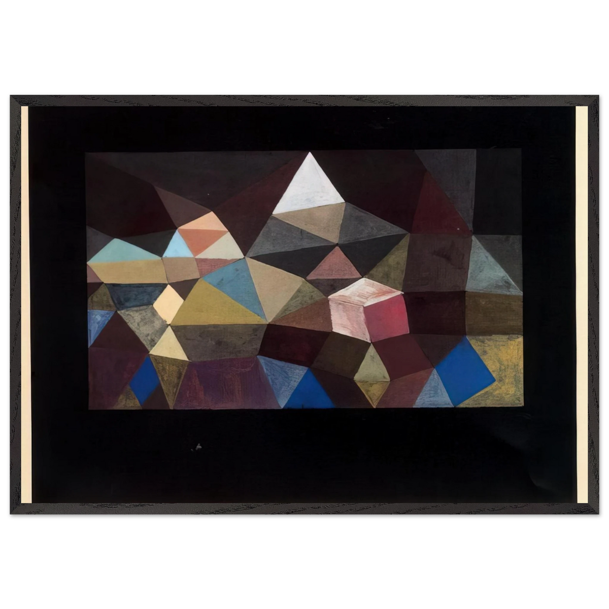 CRYSTALLINE LANDSCAPE 1929 - Paul Klee 70x100 cm / 28x40 inches Framed Art Print – Black Wooden Frame