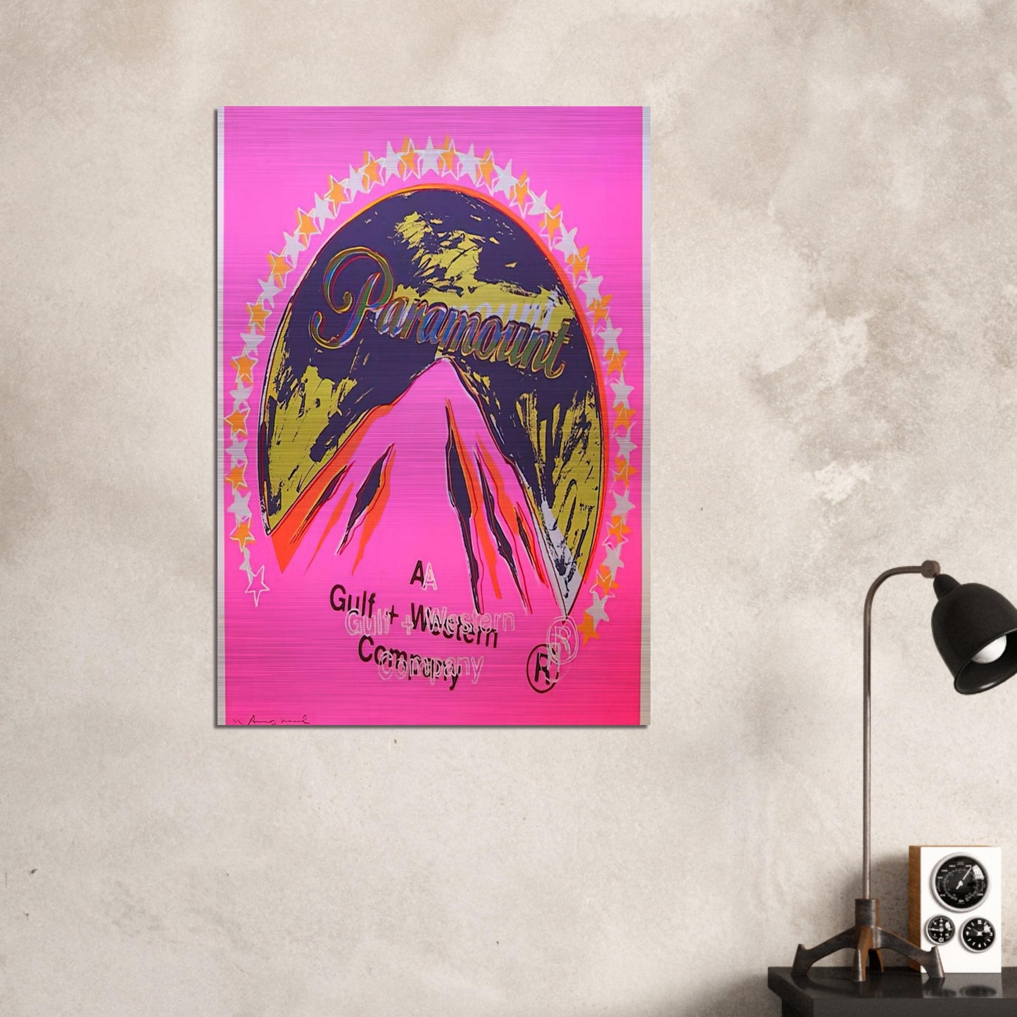 Paramount - Andy Warhol Brushed Aluminum Print - 70x100 cm / 28x40 inches | Andy Warhol Aluminum Print | Andy Warhol Prints