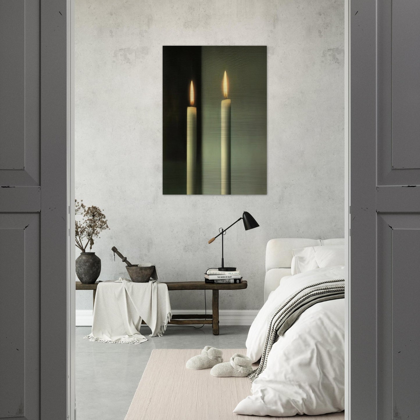 CANDLES - Gerhard Richter Brushed Aluminum Print - 70x100 cm / 28x40 inches | Gerhard Richter Aluminum Print | Gerhard Richter Prints