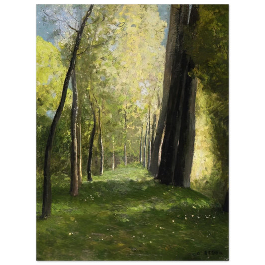 Odilon Redon - LANE OF TREES  75x100 cm / 30x40inches Fine Art Poster