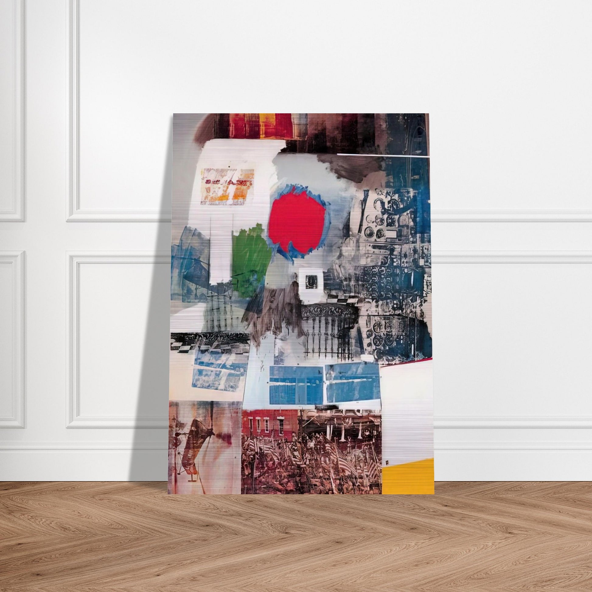 ARCHIVE 1963 - Robert Rauschenberg Brushed Aluminum Print - 70x100 cm / 28x40 inches | Robert Rauschenberg Aluminum Print | Robert Rauschenberg Prints