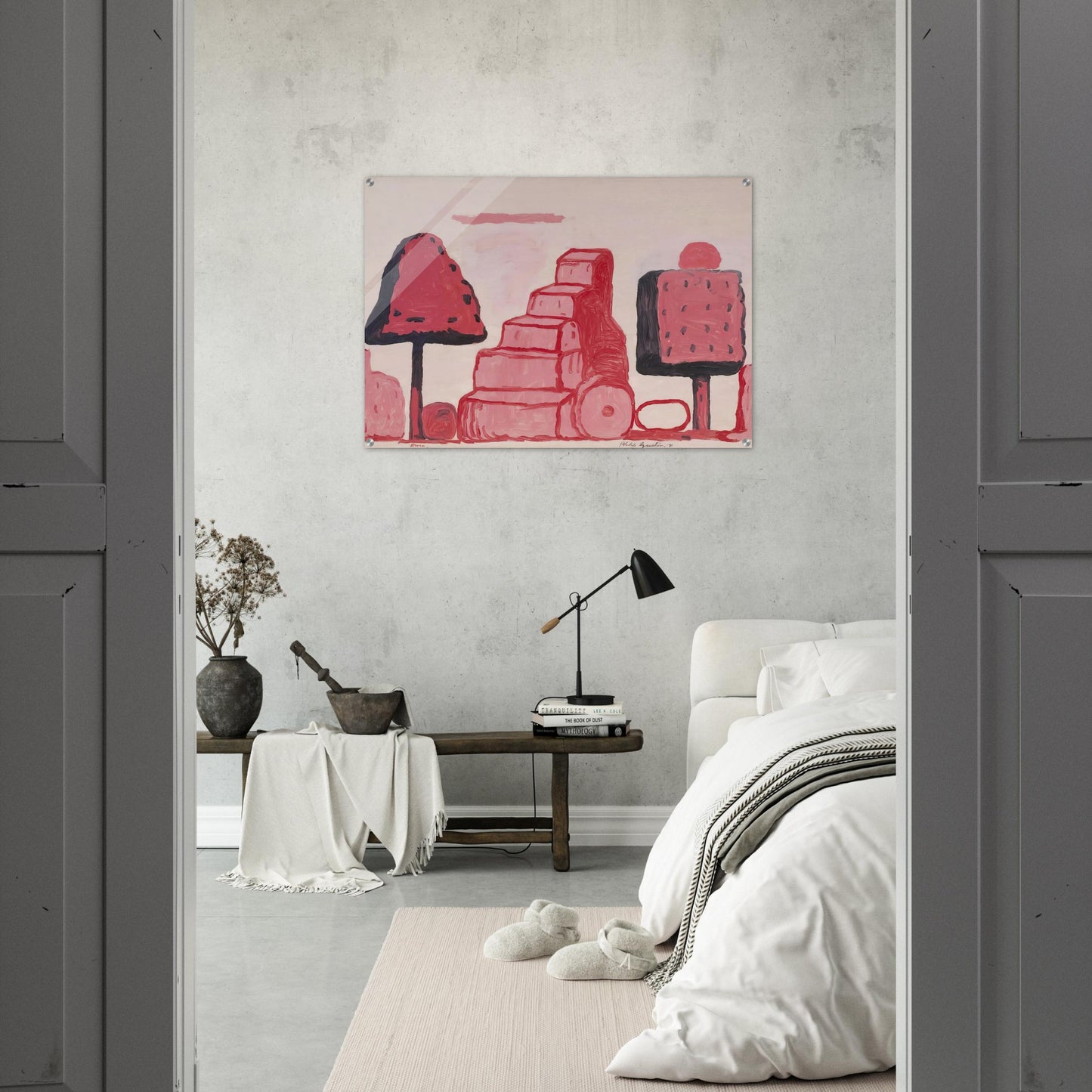 BOX TREE ROME - Philip Guston Acrylic Print - 70x100 cm / 28x40″ inches