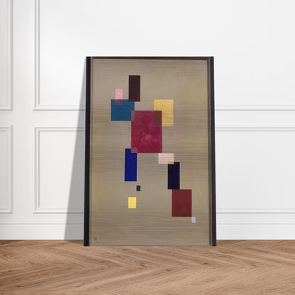 THREE RECTANGLES 1930 - Wassily Kandinsky Brushed Aluminum Print - 70x100 cm / 28x40 inches | Wassily Kandinsky Aluminum Print | Wassily Kandinsky Prints