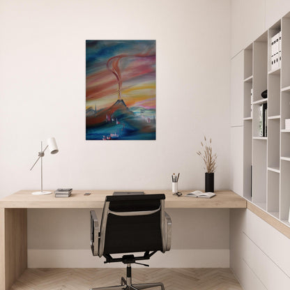 After Eruption of the Hessian Skittles - Konrad Zuse Brushed Aluminum Print - 70x100 cm / 28x40 inches | Konrad Zuse Aluminum Print | Konrad Zuse Prints