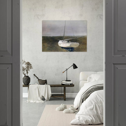 BELOW DOVER 1950 - Andrew Wyeth Brushed Aluminum Print - 70x100 cm / 28x40 inches | Andrew Wyeth Aluminum Print | Andrew Wyeth Prints