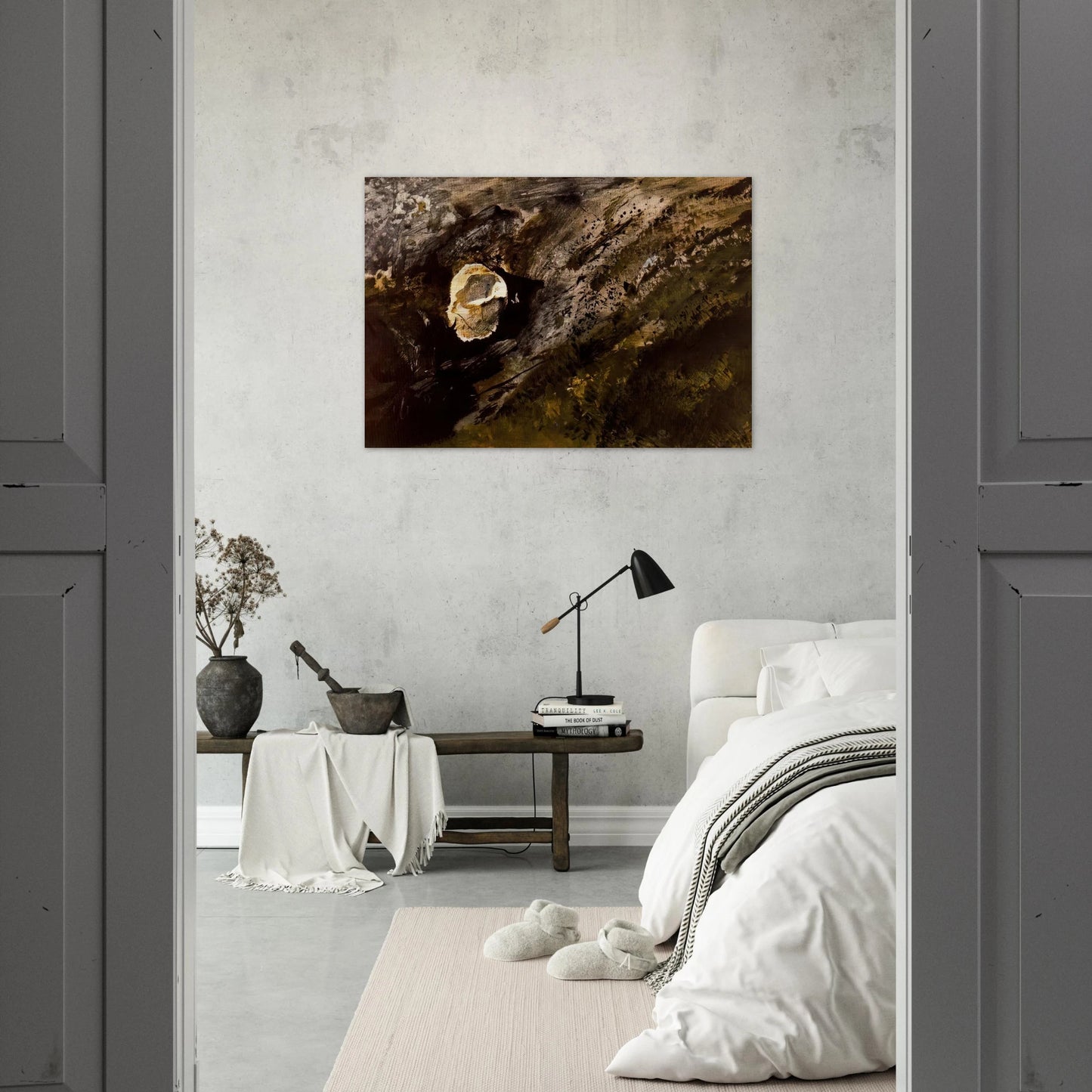 INLAND SHELL - Andrew Wyeth Brushed Aluminum Print - 70x100 cm / 28x40 inches | Andrew Wyeth Aluminum Print | Andrew Wyeth Prints