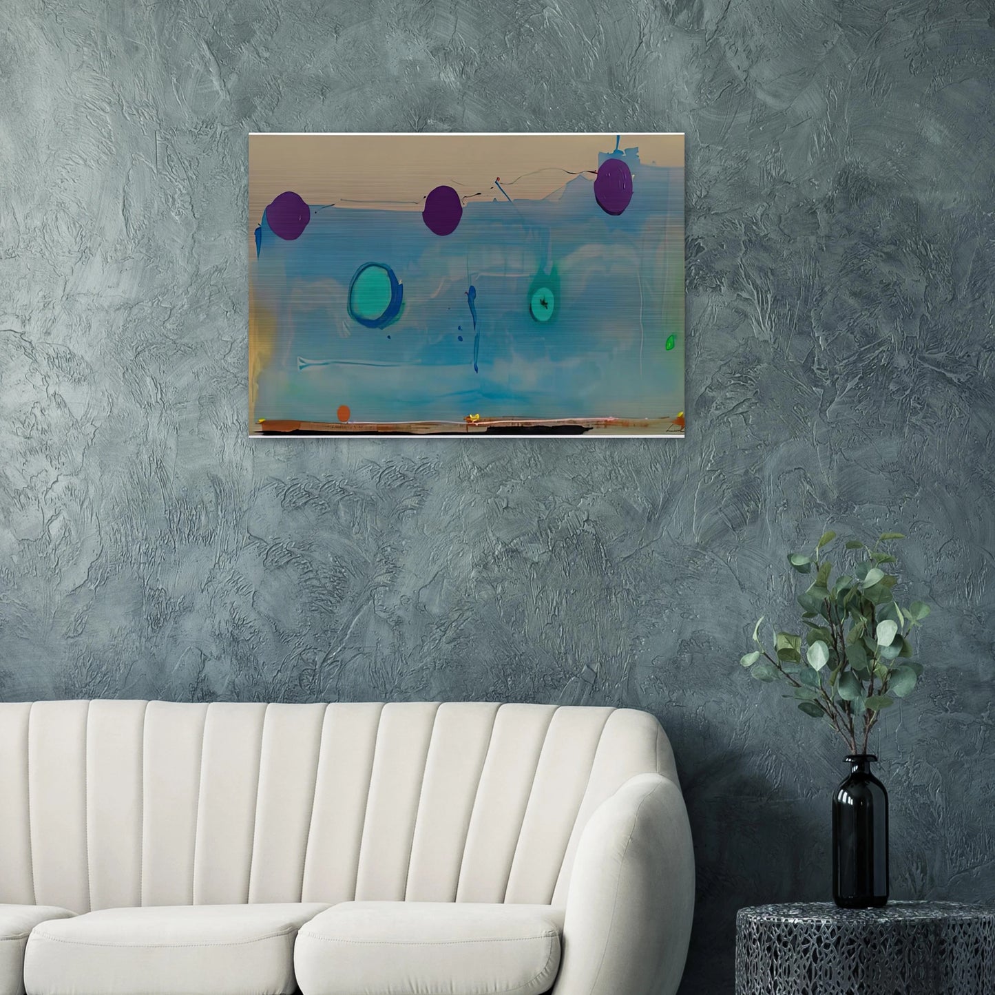 Water Shadows, 1988- - Helen Frankenthaler Brushed Aluminum Print - 70x100 cm / 28x40 inches | Helen Frankenthaler Aluminum Print | Helen Frankenthaler Prints