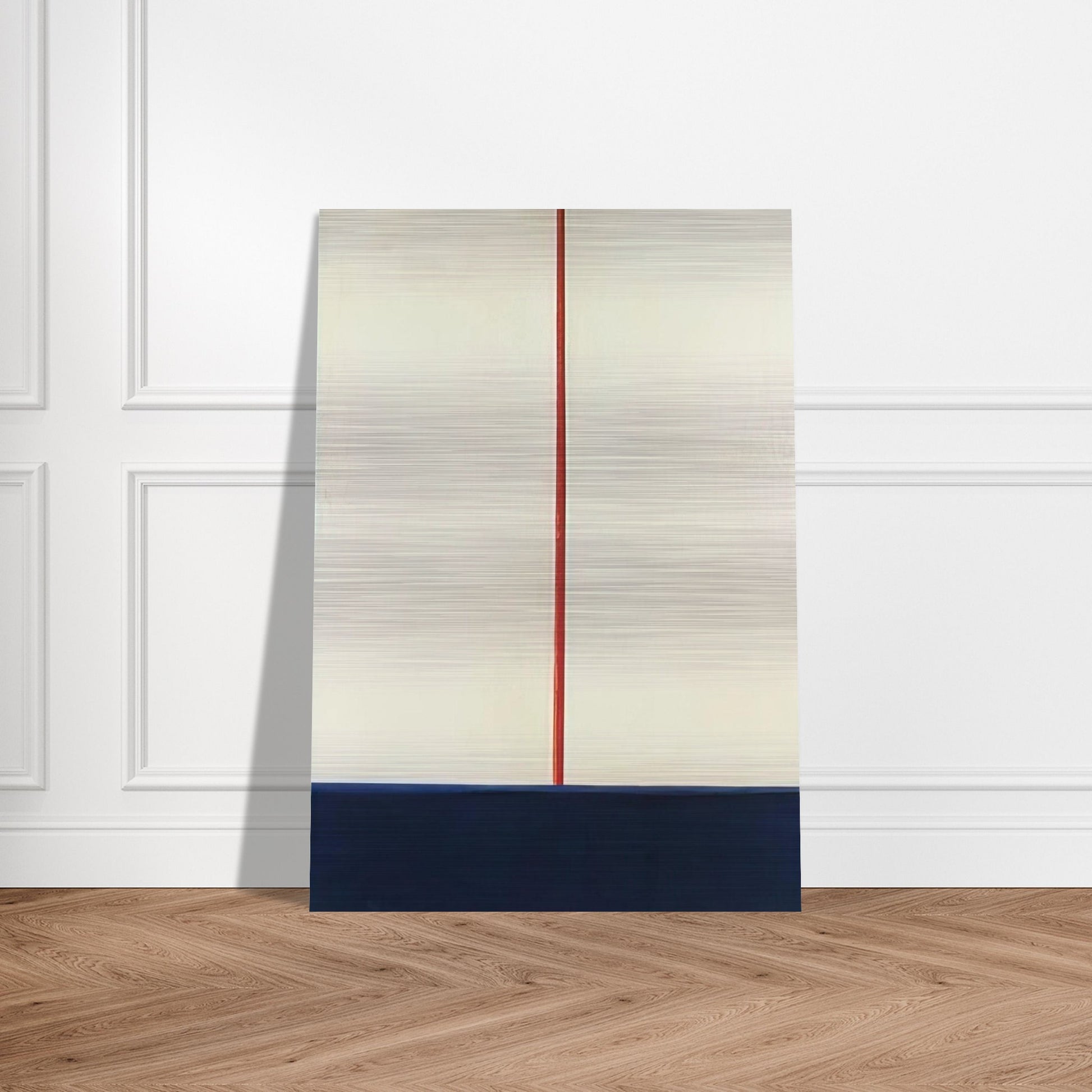 Komposition Blau-Rot auf Weiss - 1965 - Blinky Palermo Brushed Aluminum Print - 70x100 cm / 28x40 inches | Blinky Palermo Aluminum Print | Blinky Palermo Prints