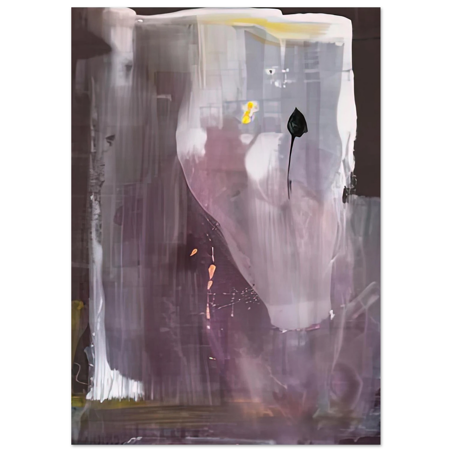 Helen Frankenthaler - Portrait of Margaretha Trip, 1980- Wall Art - 30x40 cm / 12x16 inches - Premium Wooden Framed Poster With Fine Art Paper-canvas - Black frame