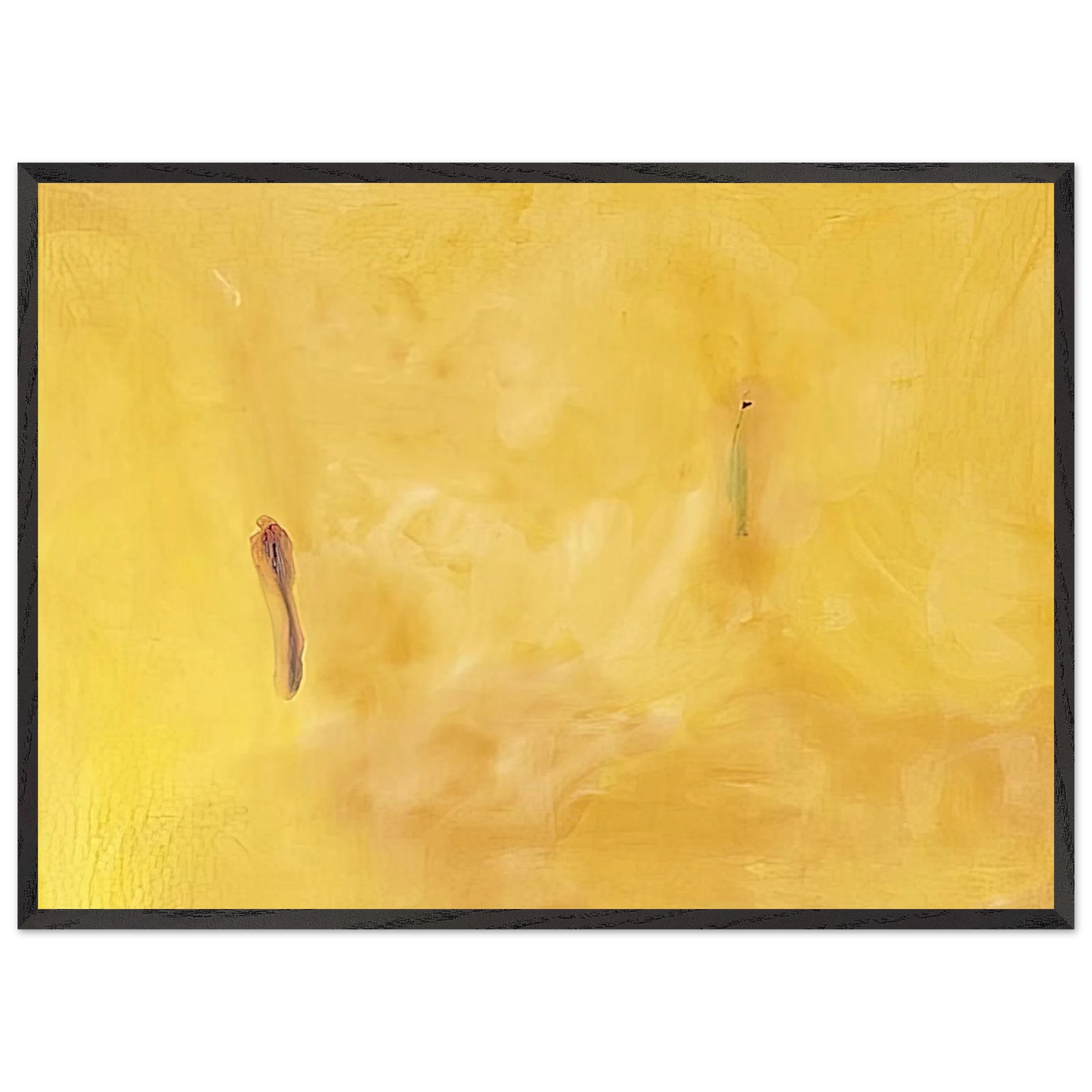 Helen Frankenthaler - Earliness - 1975 Wall art - 15x20 cm / 6x8 inches - Premium Wooden Framed Poster With Fine Art Paper-canvas - Black frame