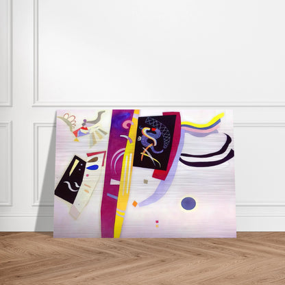 ORANGE VIOLET 1935 - Wassily Kandinsky Brushed Aluminum Print - 70x100 cm / 28x40 inches | Wassily Kandinsky Aluminum Print | Wassily Kandinsky Prints