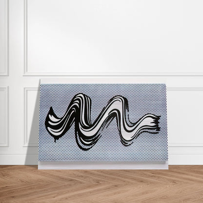 BRUSHSTROKE 1965 - Roy Lichtenstein Brushed Aluminum Print - 70x100 cm / 28x40 inches | Roy Lichtenstein Aluminum Print | Roy Lichtenstein Prints