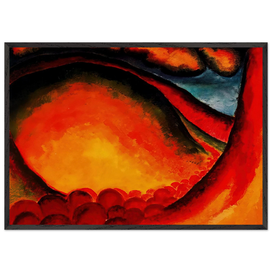 Special 21 - Georgia OKeeffe 70x100 cm / 28x40 inches Framed Art Print – Black Wooden Frame