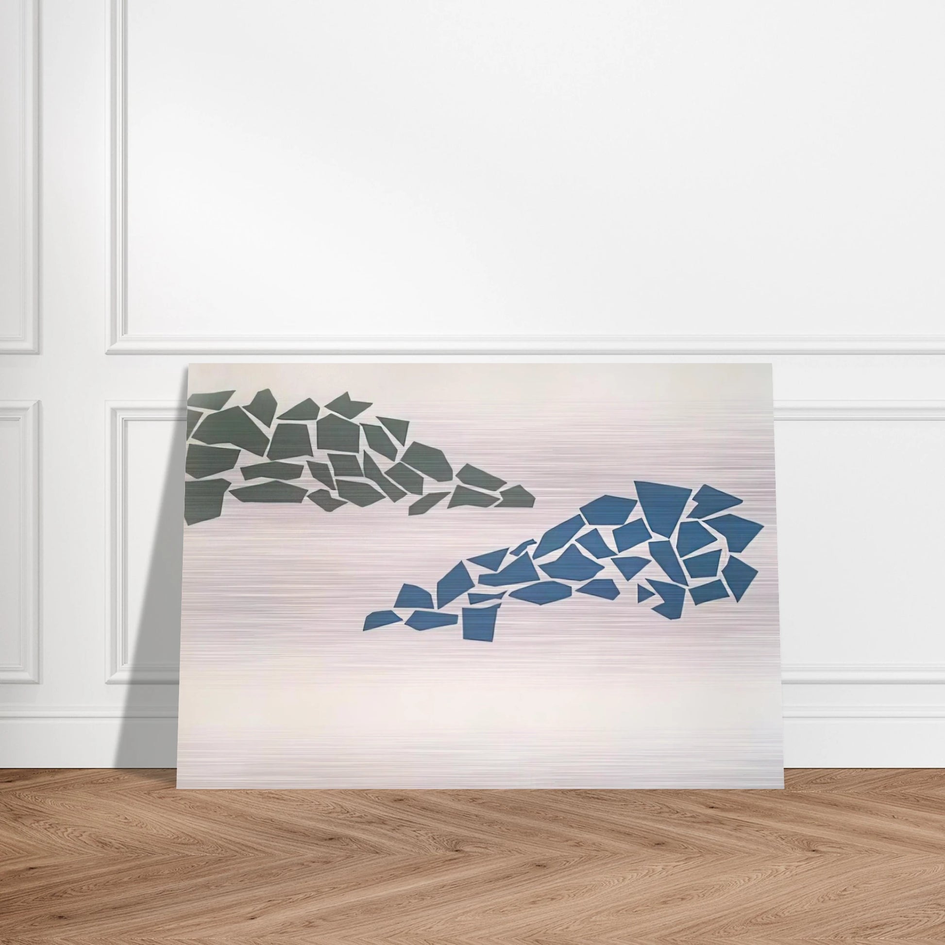 Blue and Green - 1968 - Robert Goodnough Brushed Aluminum Print - 70x100 cm / 28x40 inches | Robert Goodnough Aluminum Print | Robert Goodnough Prints