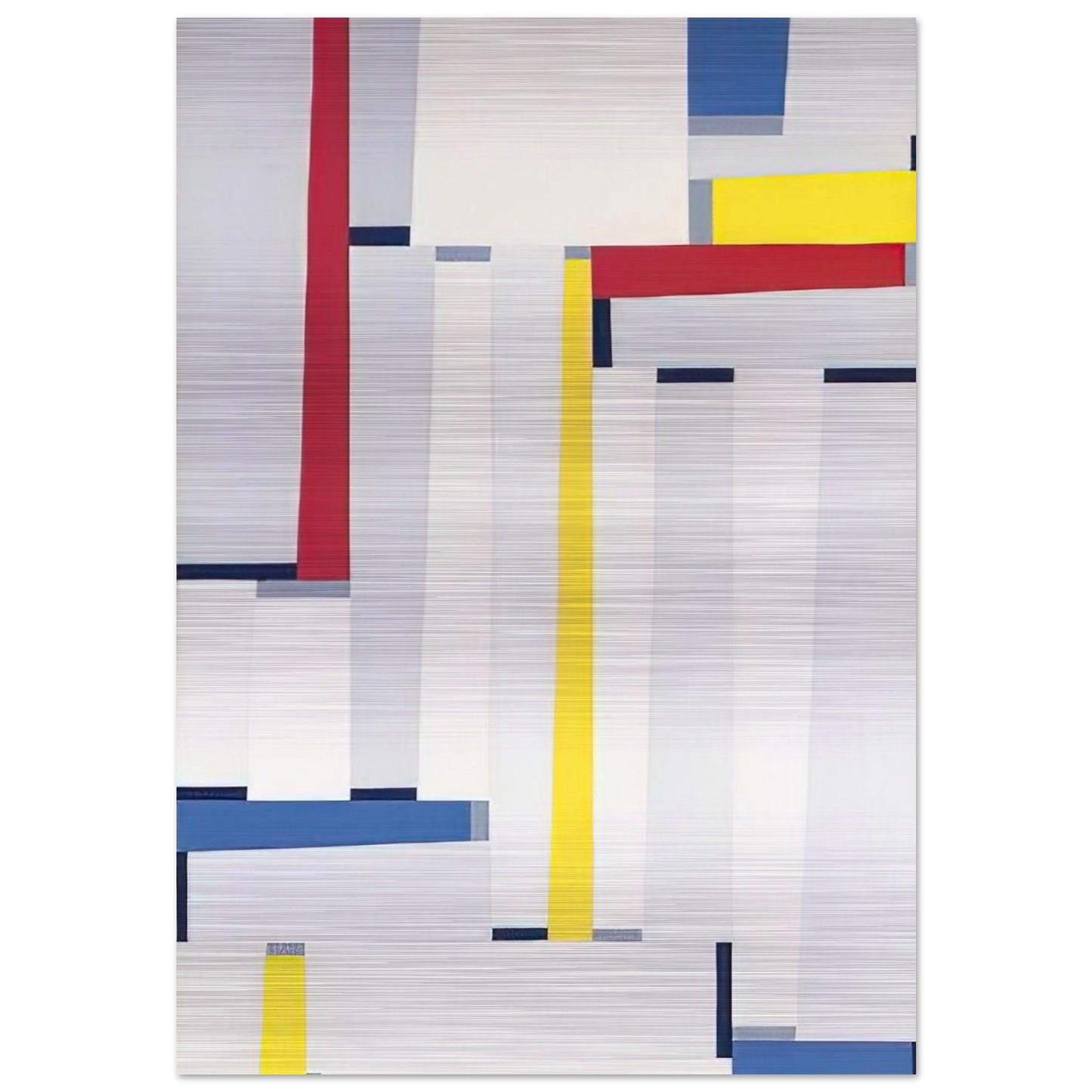 Relational Painting #55 - 1951 - Fritz Glarner Brushed Aluminum Print - 70x100 cm / 28x40 inches | Fritz Glarner Aluminum Print | Fritz Glarner Prints