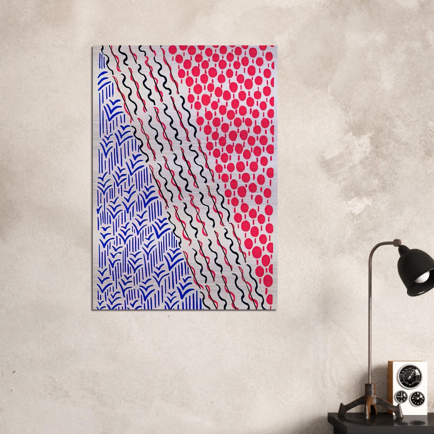 COMPOSITION 21 - Sonia Delaunay Brushed Aluminum Print - 70x100 cm / 28x40 inches | Sonia Delaunay Aluminum Print | Sonia Delaunay Prints